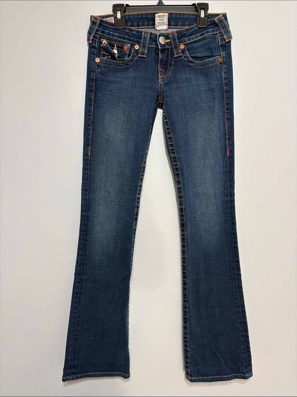 Y2K True Religion Becky Thick Stitch Jeans - Made in USA 25